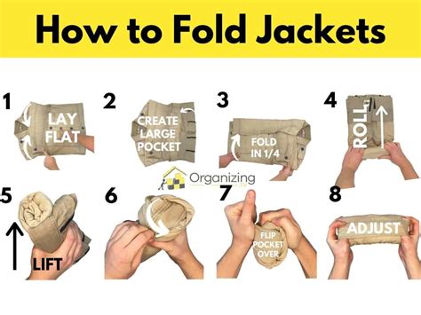 How To Fold Jackets Fast Neat And Small Photos Video Organizingtv