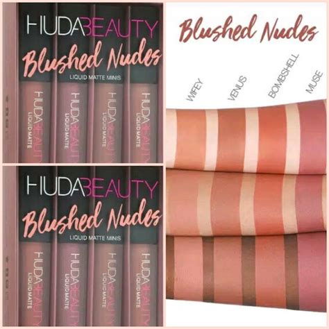 Hud Beality New Nude Mini Lip Matte 4 Pcs Set Shopee Malaysia