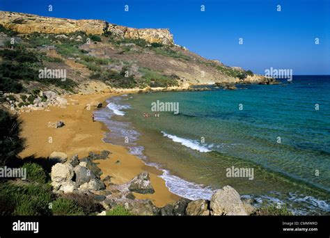 San Blas Bay Gozo Malta Mediterranean Europe Stock Photo Alamy