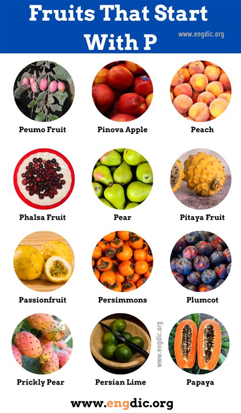 46 Fruits That Start With P Pictures And Properties Engdic