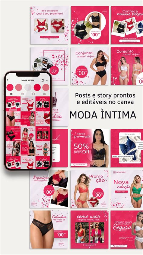 Pack Canva Moda Ntima Lingerie Evox Commerce Sociedade Ltda