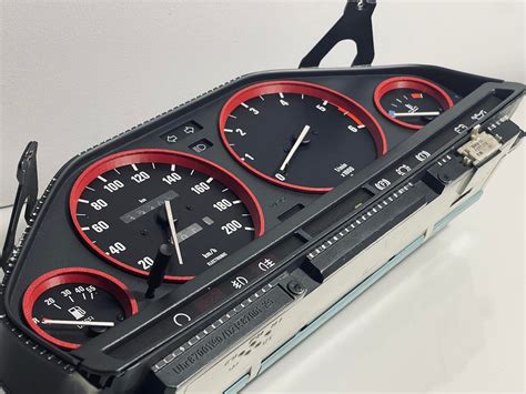 Bmw E30 Gauge Cluster Rings Silver Black Red Etsy