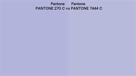 Pantone 270 C Vs Pantone 7444 C Side By Side Comparison