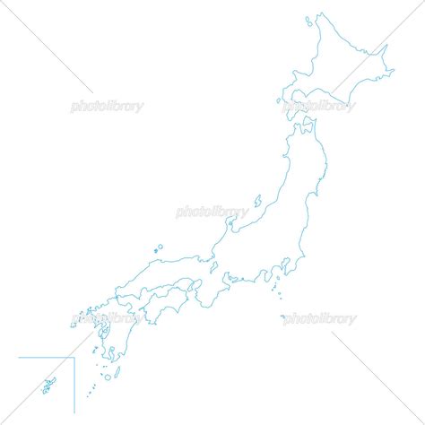 日本地図 白地図 イラスト素材 6151409 フォトライブラリー Photolibrary