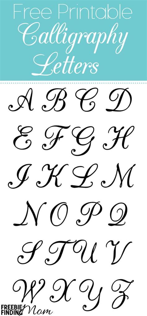 printable alphabet calligraphy letters artofit
