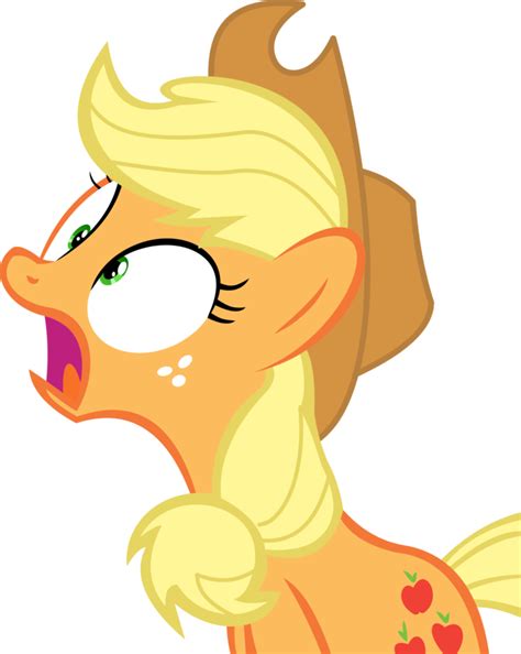 Download Applejack Vector 13 Shocked Applejack Shock Transparent