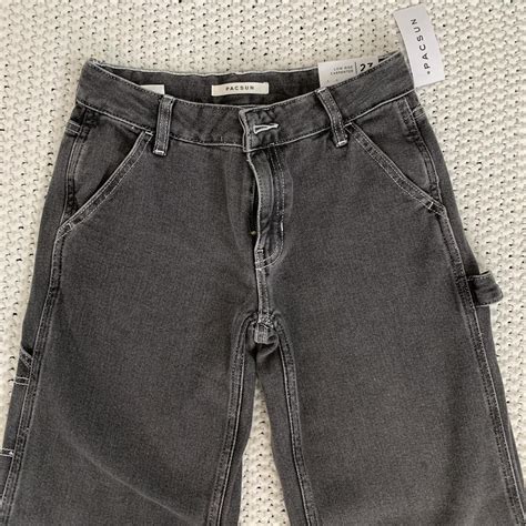 PacSun Women S Black And Grey Jeans Depop