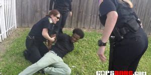 Cops Bang Black Cock On Roof Of Warehouse In Interracial Amateur Threesome Porn Videos