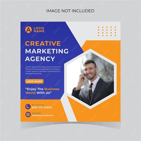 Premium Vector Corporate Social Media Post Template