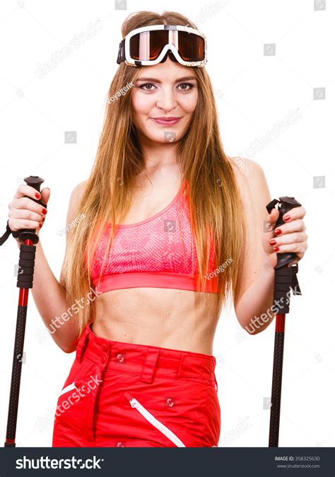 Woman Sexy Hot Skier Model Wearing Stock Photo 358325630 Shutterstock