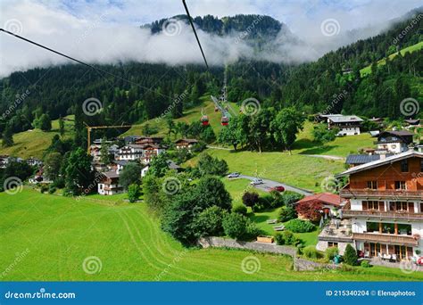 Kitzbuhel Town Seen From Cable Car Editorial Stock Image Image Of