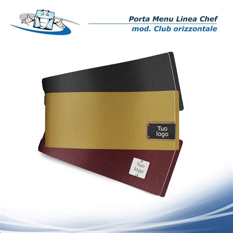 Linea Chef Porta Menu Club Orizzontale X Cm In Vera Pelle