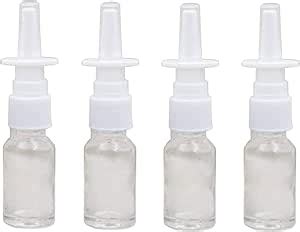 Amazon Pcs Ml Empty Refillable Clear Glass Nasal Spray Bottle