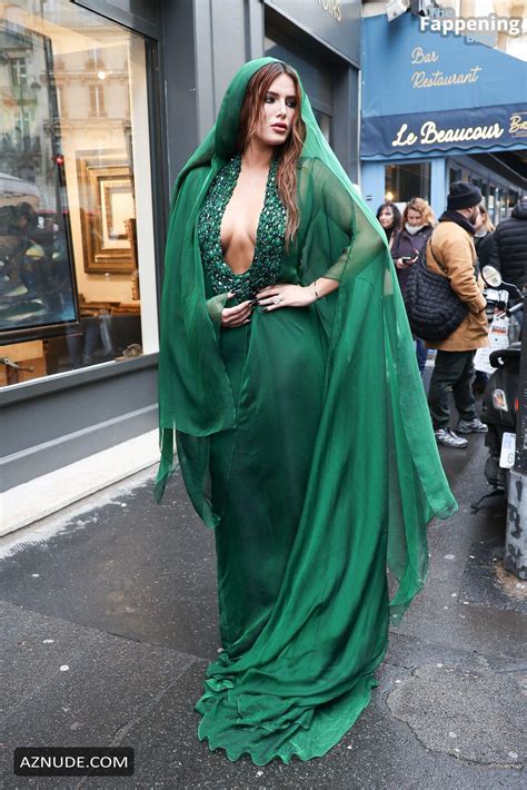 Bella Thorne Sexy Flashes Her Hot Boobs At Stephane Rolland Haute