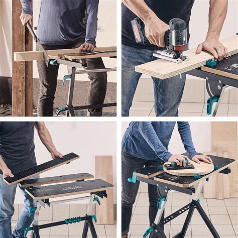wolfcraft MASTER 650 ERGO Height Adjustable Clamping and Working Table