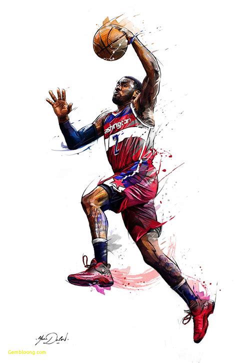 basketball player drawing