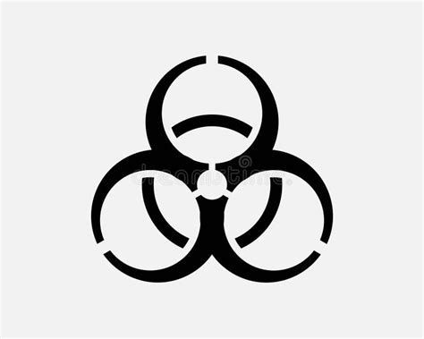 Biohazard Symbol Icon Bio Hazard Toxic Hazardous Danger Caution Vector
