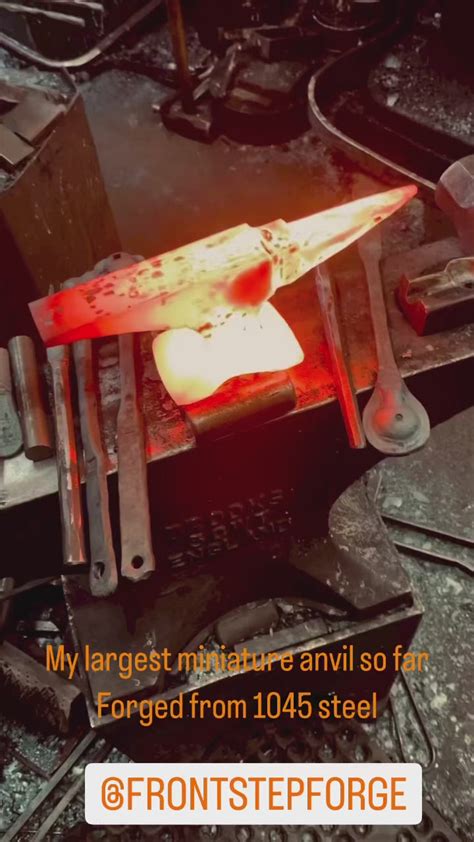 Hand forged anvil – Front Step Forge