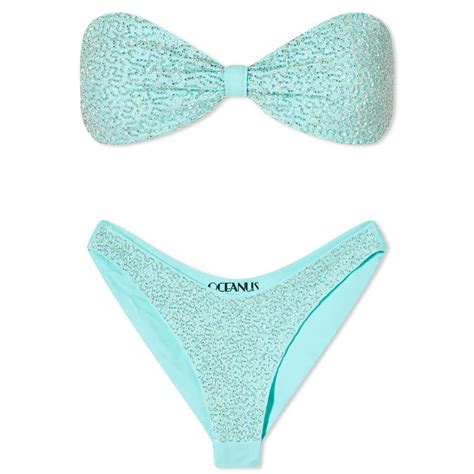 Oceanus Women S Sandy Bikini In Blue Oceanus