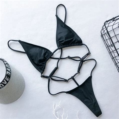 Micro Bikini Set Trajes De Ba O Monokini Sin Respaldo Para Mujeres De Dhgate