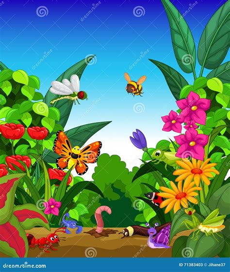 Garden Animals Collection Vector Illustration | CartoonDealer.com #14753700