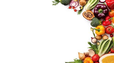 Premium Ai Image Various Vegetables And Healthy Food In Circle On White