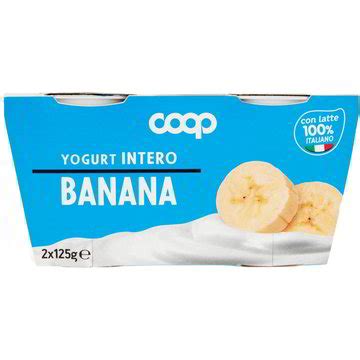 Yogurt Intero Alla Banana COOP 2 X 125 G Coop Shop