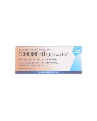 Clonidine Teva 0025 Mg Tabletter 30 Stk Apotek 1