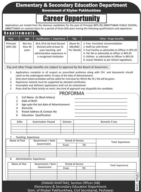 Elementary & Secondary Education Department Government of Khyber