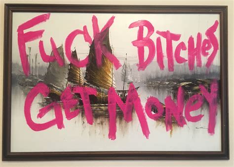 Fuck Bitches Get Money Junior M A F I A Lyric Painted On A Etsy UK