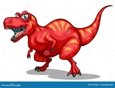 Dinosaur With Sharp Teeth Stock Vector Illustration Of Background