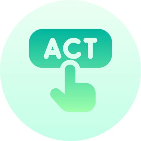act basic gradient circular icon