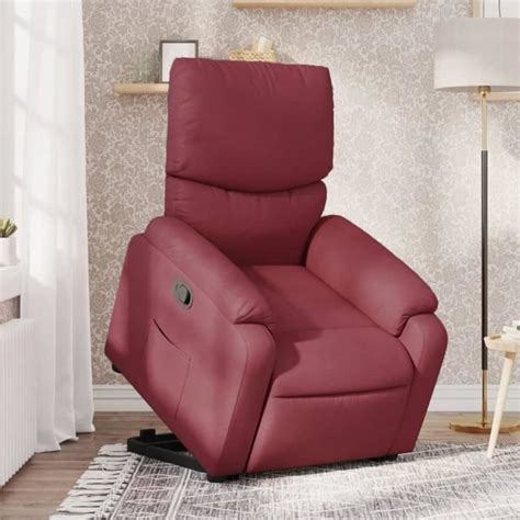 Fauteuil Inclinable Rouge Bordeaux Tissu Ean