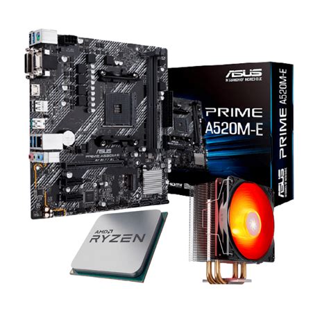 Kit Upgrade Amd Ryzen 5 Pro 4650g Asus Prime A520m E Cooler Gammaxx