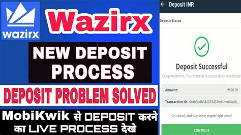 How To Deposit Money In Wazirx Wazirx New Deposit Process In Hindi