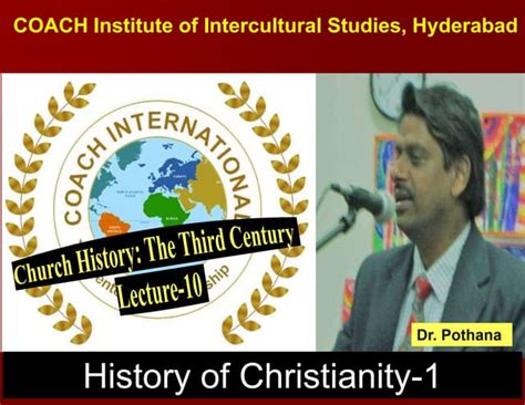 lecture  church history   century