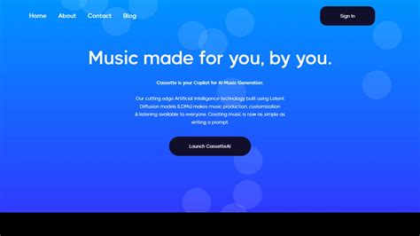 CassetteAI Your Copilot For AI Music Generation