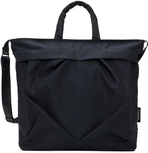 Nanamica Black Water Repellent Helmet Tote Nanamica