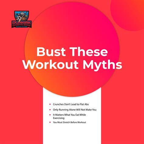Let's debunk these workout myths!... - Dunkirk Sports Zone