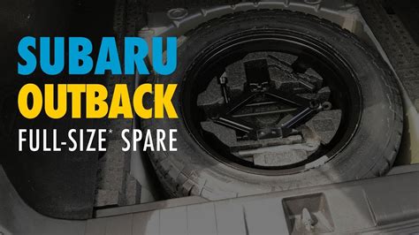 2012 Subaru Outback Full Size Spare Tire Youtube