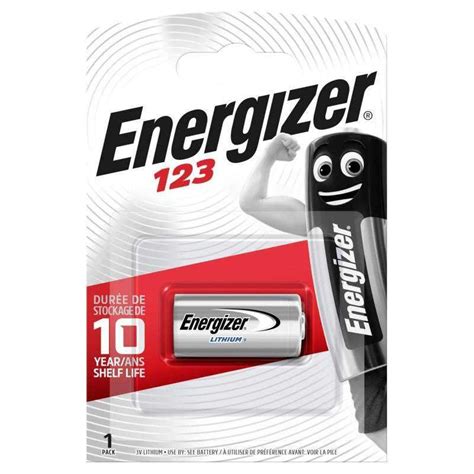 Pile 123 Energizer Lithium 3v