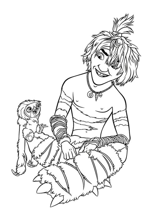 Раскраски семейки Крудс – Бесплатнo Pаспечатать или Cкачать Oнлайн