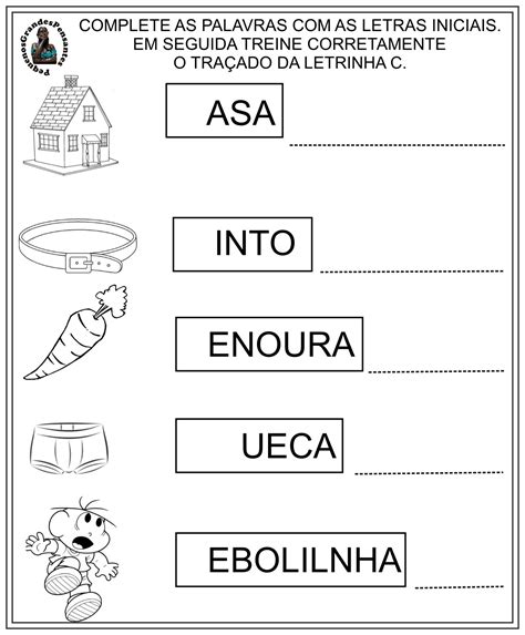 Atividade Com A Família Silábica Do C - EDUCA