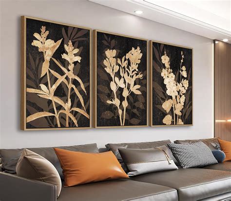 amazoncom large rustic framed wall art natural float framed brown