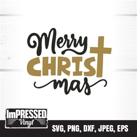 Merry Christ Mas Svg Etsy