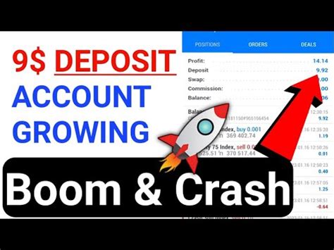 Account Growing Live On Boom And Crash Step Index Boom And Crash