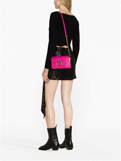 PINKO Love Click Mini Crossbody Bag Pink FARFETCH