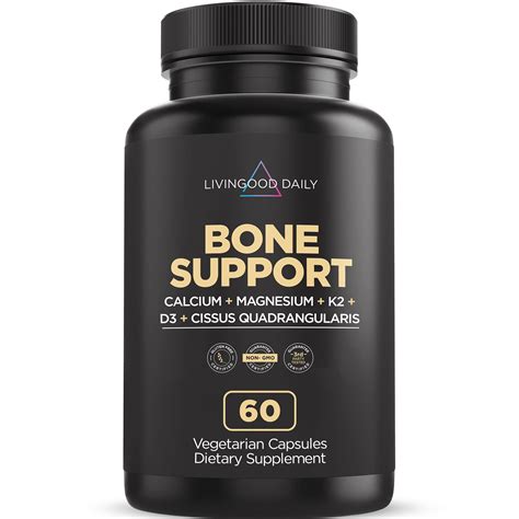 Livingood Daily Bone Support, 60 Capsules - Premium Bone Health
