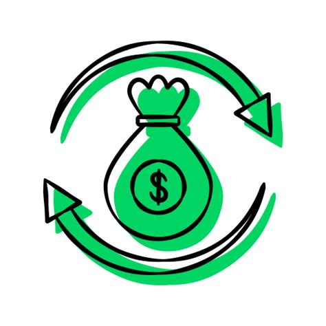 money  guarantee generic hand drawn color icon