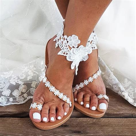 Flat Sandals With Ankle Straps